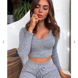 Fashion Nova Crop Long-sleeve Hoodie